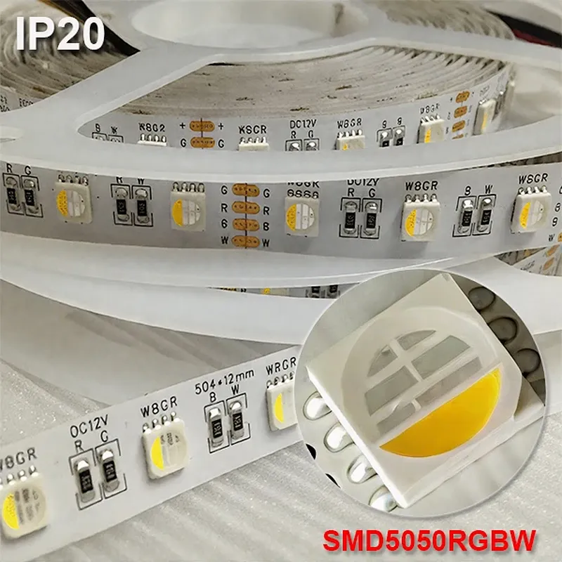 Custom Waterproof IP20 IP65 IP67 Smart RGBW LED Strip Lights